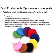 Colorful Tree Of Life Essential Oil Diffuser Clip, Car Air Vent Aromatherapy Diffuser With 10 Refill Pads, Car AC Vent Interior Accessories - Black - View 6