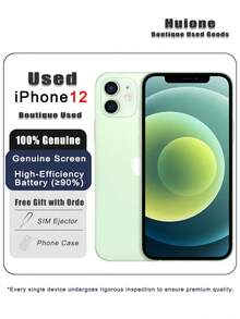 Apple 二手蘋果 iPhone 12 智慧型手機，雙卡雙待 4G，95% 新，原廠螢幕和高效電池（≥90%） - 多色 - 查看 8