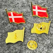 2 piezas Alfileres de bandera de diferentes países, insignias de bandera de resina ondulada, broches de medalla de aleación, adecuados para varios eventos, festivales, conferencias, alfileres de solapa - Multicolor - Ver 27