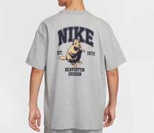 Nike 男子新款寬鬆針織休閒運動T卹 - 灰色 - 查看 2