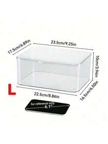1pc High Capacity Stackable Transparent PET Bread Box, Minimalist Clear Display & Storage Container, Front Opening Design Keeps Baked Goods Fresh, Household Kitchen Cookie Storage Box - View 12