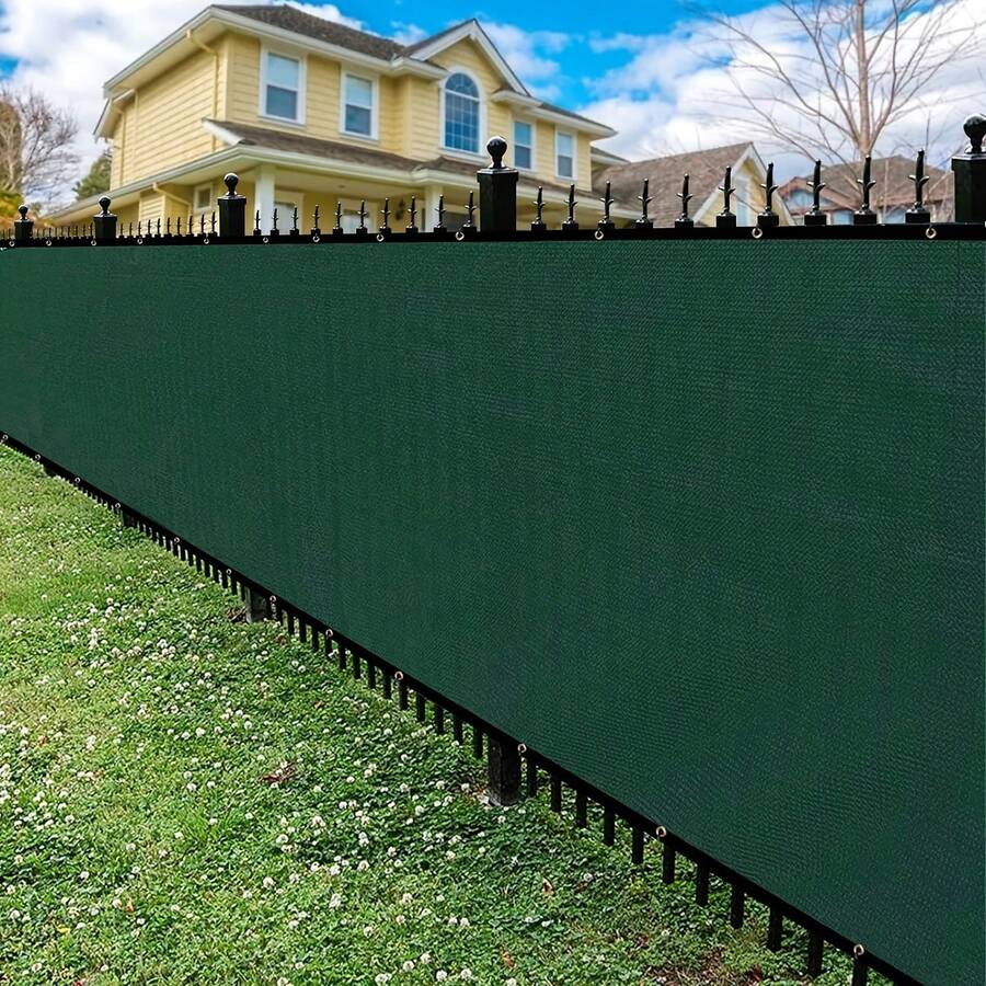 High-Density Polyethylene Sunshade Net Is Equipped With Rust-Proof Copper Buckles. The Outdoor Sunshade Net Achieves A 90% Shading Rate To Resist Ultraviolet Rays, And Is Suitable For Pavilions, Terraces, Garden Canopies, And Courtyards. The Plant Sunshade Net Is Breathable And Replaces Traditional Sunshade Nets. It Can Be Installed In Multiple Scenarios Such As Privacy Fence Screens To Block Gaps. - Xanh đậm - Xem 1
