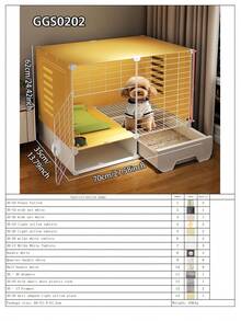 Modular Home Dog Cage With Pullout Tray, Small Pet Crate With Drawer, Suitable For Puppies, Teddy/Pomeranian And Other Small Dogs, Rabbits And Other Small Animals - Multicolor - View 20