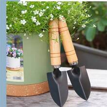 4pcs, Garden Tools Small Shovel. Flower Shovel Garden Shovel. Gardening Shovel Mini Small Shovel. Wooden Handle Flower Shovel Spade Narrow Shovel - Multicolor - View 7