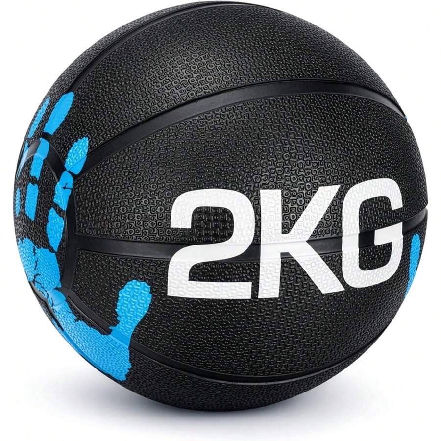 Durable Rubber Medicine Ball For Fitness Training, Strength & Core Workout Ball For Home And Gym Use - 2KG - 查看 1