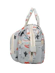 尿布背包 - 必备婴儿旅行手提包 - 多功能防水尿布包，旅行必备婴儿包，大容量尿布包，尿布收纳袋，男女通用，婴儿包 - 灰色 - 查看 4