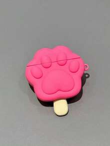 1pc Cute Pink Ins Style Cat Claw Ice Cream Silicone Bluetooth Earphone Case Protective Cover Compatible With Airpdos3/4/Pro/Pro2/Pro3 Back To School Season Women's Gift - Multicolor - View 9