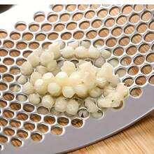 1个手动压蒜器，制作蒜蓉的实用厨房工具 - 黑色 - 查看 5