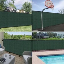 High-Density Polyethylene Sunshade Net Is Equipped With Rust-Proof Copper Buckles. The Outdoor Sunshade Net Achieves A 90% Shading Rate To Resist Ultraviolet Rays, And Is Suitable For Pavilions, Terraces, Garden Canopies, And Courtyards. The Plant Sunshade Net Is Breathable And Replaces Traditional Sunshade Nets. It Can Be Installed In Multiple Scenarios Such As Privacy Fence Screens To Block Gaps. - Xanh đậm - Xem 2