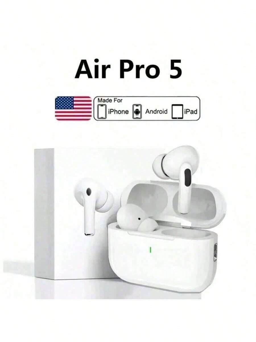 Airpro 5 3 Bluetooth Earphones Wireless Earbuds Gaming Headset With Mic For IPhone Android IOS Smartphone Compatible With Airpods Pro 4 Audifonos Bluetooh In-Ear Headphones IPX4 Waterproof / Sweatproof For Sports / Workout / Gym - View 1
