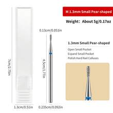 1pc Diamond Nail Drill Bit, Russian Manicure Sanding Head, Cuticle Removal Nail File, Nail Polishing Tool, Nail & Foot Care Accessory - Silver - View 14