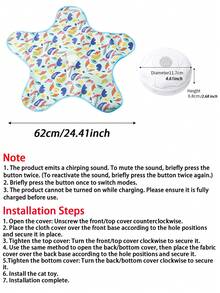 Đồ chơi cho mèo có thể sạc lại, trò chơi trốn tìm 2 trong 1, đồ chơi tương tác cho mèo, que trêu chọc mèo di chuyển ẩn, đồ chơi bền bỉ giúp mèo nhà bớt buồn chán khi chơi, đồ chơi tự động. - Nhiều màu - Xem 5