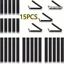 15pcs Black Plastic Bag Clips - 4.33-Inch Length, Durable Food Storage Sealing Clips For Freshness And Organization, Perfect For Home And Restaurant Use - 15件 - 查看 1