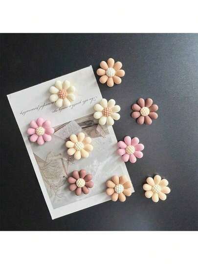 10-Piece Fridge Magnets, Floral Fridge Magnets, Kawaii Decorative Magnets, Personalized Kitchen Fridge Magnets, Office Whiteboard Storage Cabinets & Dishwasher Accessories, Kitchen Decor, Home Decor