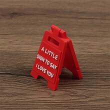 告白牌，浪漫桌面留言卡，表达爱意，情侣时尚桌面礼物 - 1PC - 查看 3