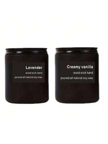 Matte Black Large Scented Candle, Smokeless Soy Wax Frosted Glass Cup, Unisex Scented Candle Creative Gift, Suitable For Dining Room, Bedroom, Bathroom, Study, Christmas, Thanksgiving, Christmas Eve, Mother's Day, Birthday - Multicolor - View 15