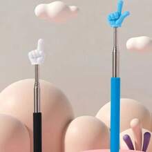 1pc Retractable Pointer Stick (Mixed Colors) - Finger Pointer, Stainless Steel Extendable Length For Home, Classroom Teaching, Performance And Office Use - Finger-reading Stick - View 7