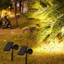 1-Piece Solar Spotlight, Color Changing Outdoor Waterproof Lawn Light, Garden Landscape Light, Adjustable 150 ° Rotating Lighting Automatic Switch Suitable For Home Decoration, Garden, Villa, Courtyard, Porch, Path, Atmosphere Light (Warm Light/White Light) - 1PC - View 10
