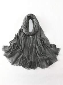 2026新款纯色头巾/披肩，柔软透气，舒适亲肤，简约日常通勤及街头风格 - 彩色 - 查看 21