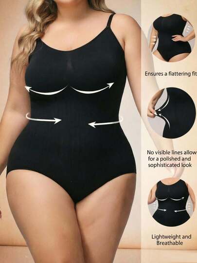 Cravure 大碼蝴蝶結細節造型衣,中度彈性輕盈連身衣