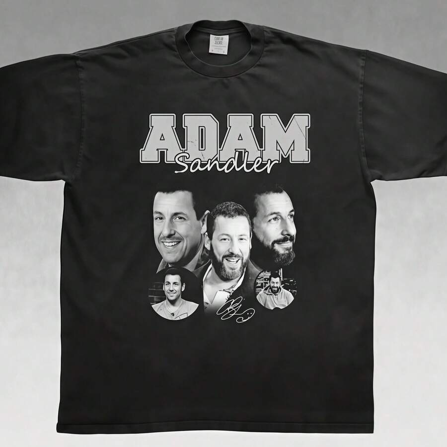Retro 90's  Adam Sandler T-Shirt, Gift For Women And Man - Black - View 1