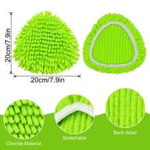 Mop Heads Replacements Compatible With O-Cedar Easy Wring 1-Tank System,Mop Replace Head For Dry/Wet Use,4 Pack Reusable Spin Mop Replacement Head,Washable Chenille Dust Mop Refills For Floor Cleaning - 4 cái - Xem 3