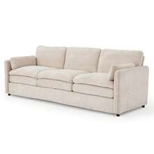 YODOLLA 89" Comfy Sofa Couch For Living Room, 3 Seats Large Modern Chenille Sofa With 2 Removable Pillows, Oversized Cozy Cloud Couch For Apartment - 米色 - 查看 10