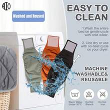 2pcs Reusable Washable Gray Dog Diapers, Suitable For Pet Post-Surgery Recovery, Pet Physiological Period - Multicolor - View 9