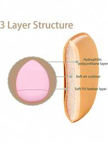 12pcs Finger Powder Puff Makeup, Mini Powder Puff, Soft Powder Puff, Concealer Foundation, Makeup Powder, Mineral Sponge, Wet & Dry Makeup Tools - Multicolor - View 4