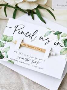 Hộp 5-400 bút chì gỗ tùy chỉnh, có thể khắc tên, ngày tháng, làm quà tặng Ngày Nhà giáo, quà tặng khuyến mãi, bút chì theo yêu cầu. - trắng - Xem 4