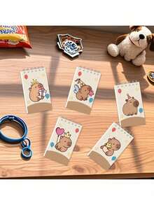 12pcs Capybara Office Supplies Capybara 12/10/8/6/5/4Pcs/Set Lilo & Stitch Stitch Kawaii Pocket Book Hand Book Notepad Paper Cartoon Office Cartoon-Themed Journal For Students And Office Use Perfect Back To School Gift For Return School(Some Parts May Be Random) - 1 Set - View 5
