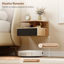 HOMCOM Mesitas de noche - Roble - Ver 6