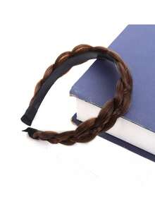 森系少女风奢华三明治艺术假发发箍，遮盖白发，鱼尾辫，百搭，带齿，防滑，高性价比 - 彩色 - 查看 9