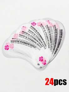 72/24pcs Eyebrow Shaping Template Set, Eyebrow Stencils, Eyebrow Trimming Tools, Eyebrow Shaping Molds Makeup Set, Makeup Styling Set, Eyebrow Makeup Set, Eyebrow Shaping Set, 24 Eyebrow Templates, 3-Minute Quick Makeup Tools, Makeup And Eyebrow Styling Cosmetic Tools, Professional Eyebrow Grooming Set And Makeup Styling Accessories - Multicolor - View 11