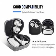 适用于 Oculus Quest 2 / 3 VR 眼镜的通用收纳包，大容量手提包，含 Pico 4 Pro 保护盒及配件 - 查看 6