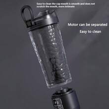 1300mAh USB充电,数字显示自动搅拌杯,多功能自搅拌咖啡杯,旅行水瓶,蛋白粉适用,适用于牛奶、巧克力、摩卡、咖啡 - 彩色 - 查看 8