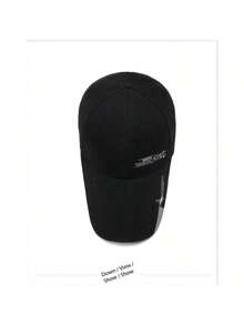 1pc Spring & Autumn Elongated Brim Baseball Cap, Outdoor Men's Fishing Sun Hat, UV Protection Travel Cap - Multicolor - View 7