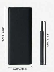 25合1迷你螺丝刀套装，包含一字和十字螺丝刀头 - 适用于电子产品、手机、电脑、眼镜、手表和珠宝维修 - 耐用塑料材质，无需电池，精密工具套装|紧凑型螺丝刀套装|耐用塑料手柄 - 普通塑膠25件套裝-黑色 - 查看 5