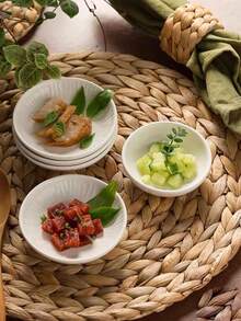 2个陶瓷蘸酱碟，家用调味碟，餐厅火锅油碟，芥末酱油碟，高端商用碟 - 查看 6