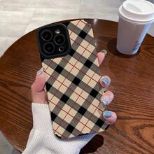 Y2K, Apple Classic Plaid Pattern Phone Case, Camera-Protective Phone Case (Old Money Vintage Style), Full Coverage Protection, Shockproof And Drop-Resistant, Soft Silicone Protective Case, Compatible With 17/17 Pro/17 Pro Max/16/16 Pro/16 Pro Max/11/12/13/14/15/15 Pro/15 Plus/15 Pro Max/7 Plus/8 Plus/X/Xs Max/Xr/11 Pro/12 Pro/13 Pro/14 Pro/12 Mini/13 Mini/11 Pro Max/12 Pro Max/13 Pro Max/14 Pro Max/14 Plus/6/6s/6 Plus/7/8/SE, Waterproof And Scratch-Resistant, Aesthetic Style, Cute Phone Case - 款式3(1件) - 查看 15