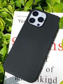 黑色手机壳，1个装，兼容 17 Pro Max/17 Pro/17/16/16e/16 Pro/16 Pro Max/16 Plus/15/15 Pro/15 Pro Max/14 Max/14 Plus/14 Pro Max及类似型号。手机壳，防摔，防刮，简约，纯色，耐磨，TPU材质防摔手机壳。 - 黑色 - 查看 3