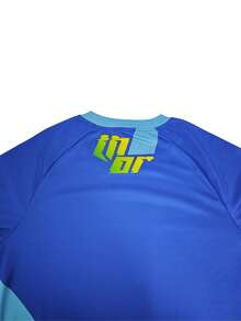 Áo Jersey xe máy DONUTFOX 2025 MỚI dành cho nam giới cao to, nhanh khô, áo thun xe đạp leo núi tay dài, áo đua xe đạp đổ đèo, áo MTB, áo thun thể thao tay dài họa tiết rằn ri thoáng khí dành cho nam. - Màu xanh lam - Xem 5