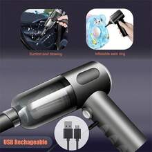 Mini Wireless Vacuum Cleaner With Strong Suction – Multifunctional Rechargeable Dust Remover For Computer, Home & Car Cleaning - không dây - Xem 6