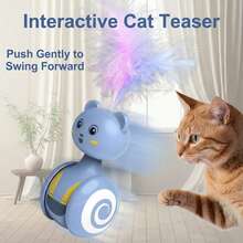 Interactive Cat Swaying Toy - Automatic Swaying Cat Teaser To Relieve Stress And Provide Interactive Fun - Keeps Cats Entertained And Overcome Boredom - View 8