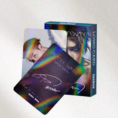 30 piezas de pegatinas de brillo holográfico, diseños únicos, esenciales para scrapbooking y decoración de fanáticos, tarjetas coleccionables de alta definición