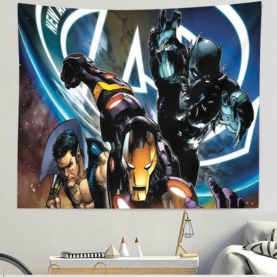 One-Piece Avengers Series Scene, Featuring , Namor, And Other Characters. Suitable For Wall Decoration In Living Rooms, Bedrooms, And Other Home Settings.