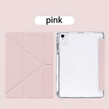 适用于华为Matepad SE 11英寸平板电脑的保护套，Matepad保护壳，高透明亚克力背板，可自由DIY，高品质PU皮革，时尚智能Y型折叠支架，具备自动休眠/唤醒保护功能，兼容2026款新款Matepad 11.5S/2025款Matepad 11.5英寸平板电脑。 - 彩色 - 查看 13