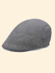 1/2/3pcs Men's Solid Color Adjustable Beret Hat, Fashion Outdoor Casual Hat Suitable For Autumn/Winter Street, Business, Gatherings - Multicolor - View 11