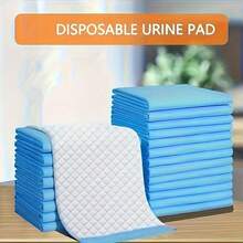 100pcs Super Absorbent Puppy Pee Pads, Leak-Proof & Quick Dry, Suitable For Dog Training, Dog Urination, Disposable Dog/Cat Pads, Thickened Pet Toilet Mat - Blue and White - View 10