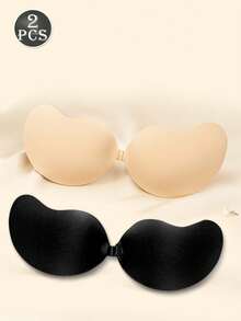 2/1件装隐形无肩带粘性胸贴：性感硅胶胸贴，适合吊带裙、婚纱。提升乳沟，打造丰满胸型。隐形芒果杯胸贴 - 彩色 - 查看 8